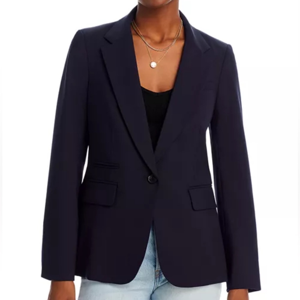 Veronica Beard Blue Blazer Tailored Professional Suit Jacket